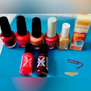 All NEW lot of 8 Nail Polish - OPI (4), Essie (2) & Sally Hansen (2). 👍 Colors!